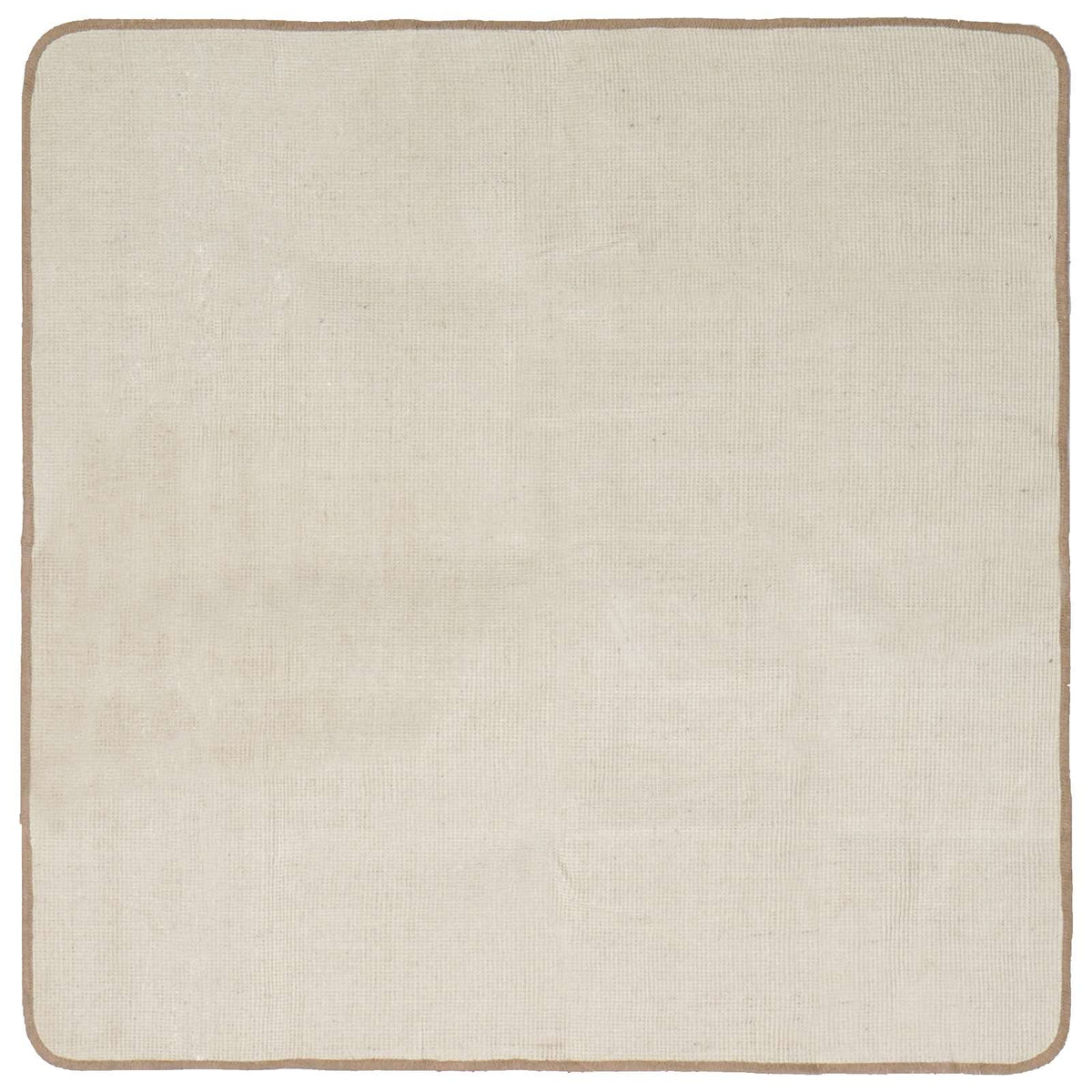 Area Rug Light Brown Jute Width 160 cm 160 cm