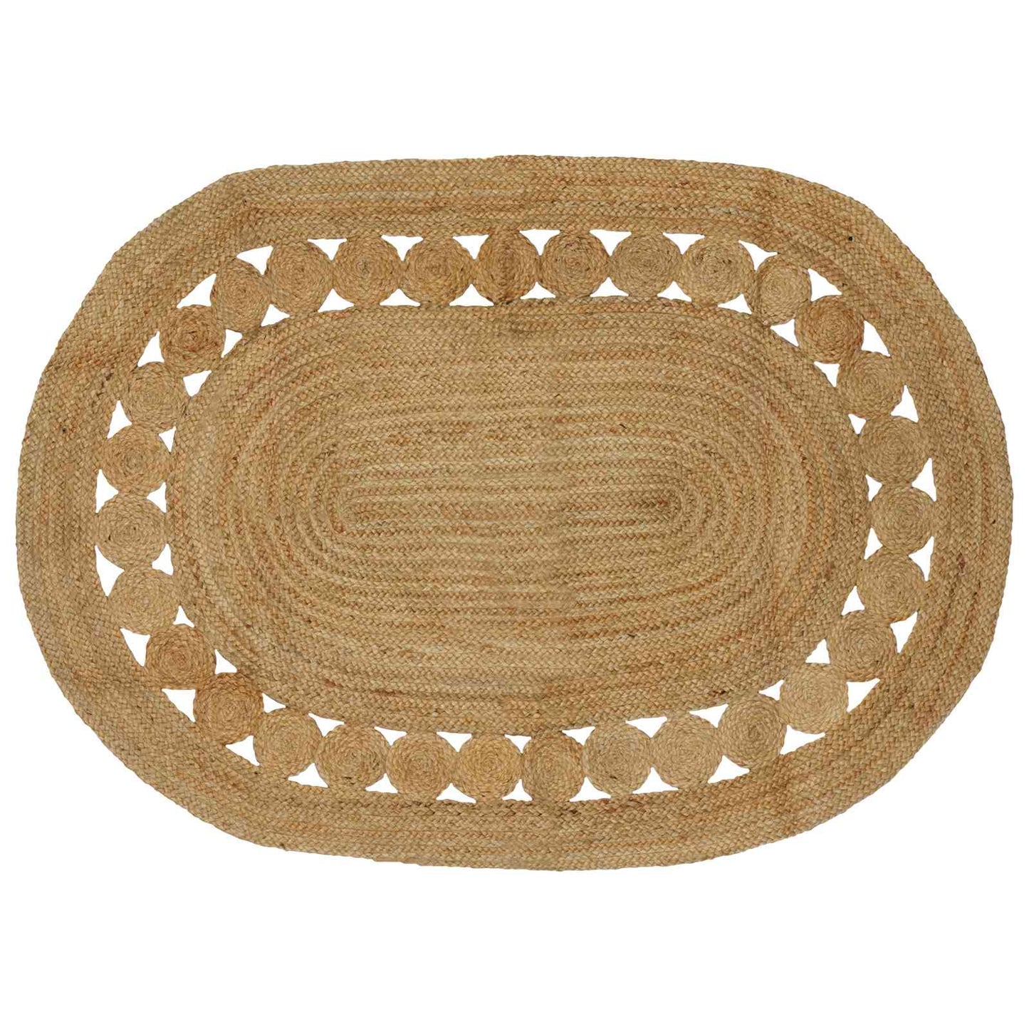 vidaXL Area Rug Natural 122 x 183 cm Jute 1