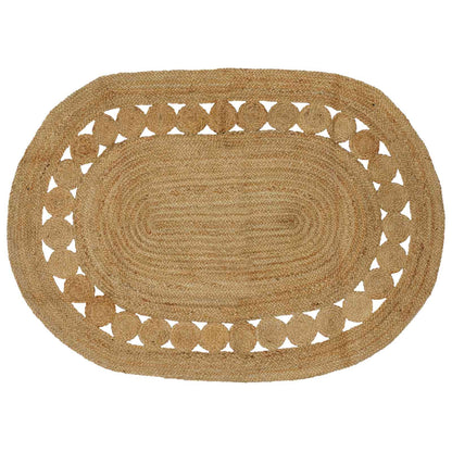 vidaXL Area Rug Natural 122 x 183 cm Jute 1