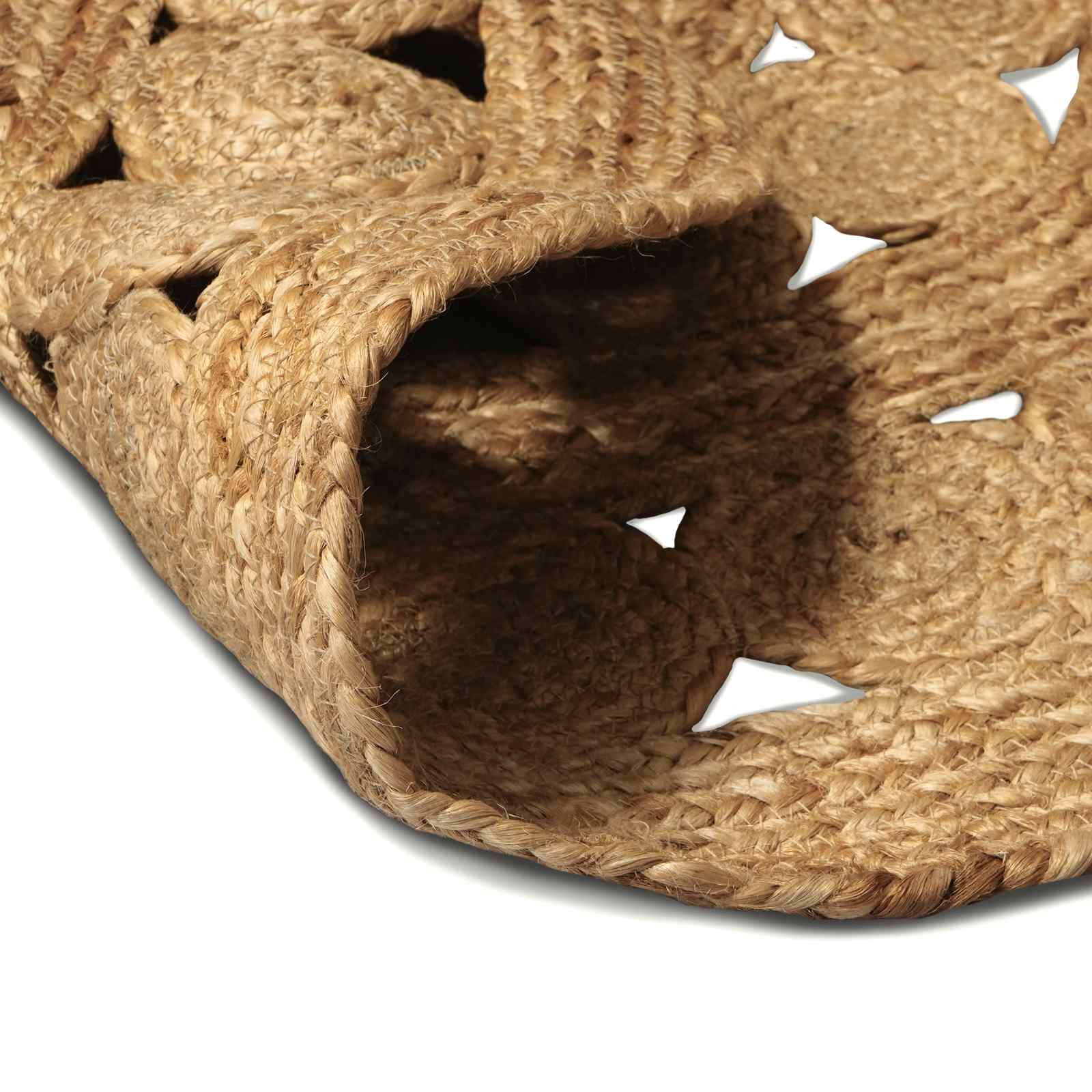 vidaXL Area Rug Natural 122 x 183 cm Jute 5