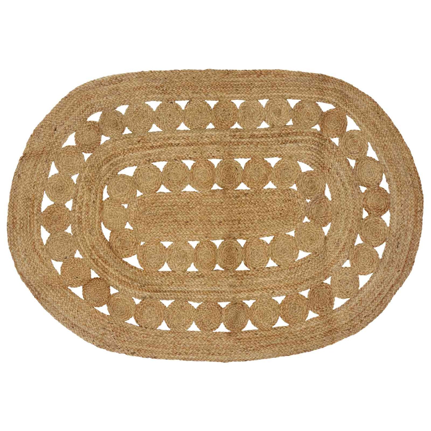 vidaXL Area Rug Natural 122 x 183 cm Jute 1