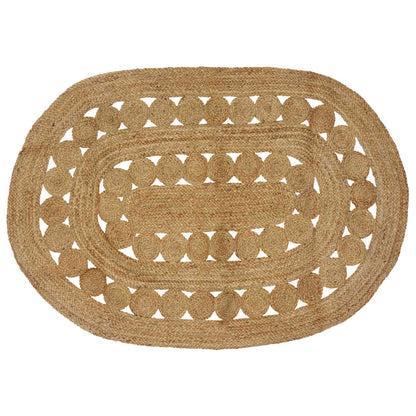 vidaXL Area Rug Natural 122 x 183 cm Jute 1