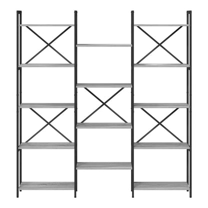 Bookshelf 156 x 25 x 167 cm Engineered Wood Grey sonoma