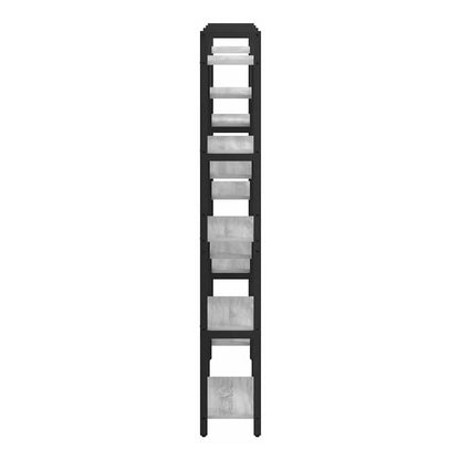 Bookshelf 156 x 25 x 167 cm Engineered Wood Grey sonoma