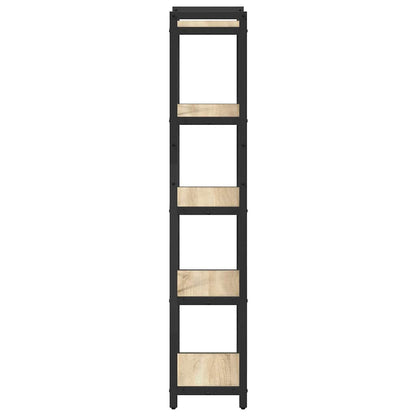 vidaXL Bookshelf 40 x 30 x 155 cm Engineered Wood Sonoma Oak 6