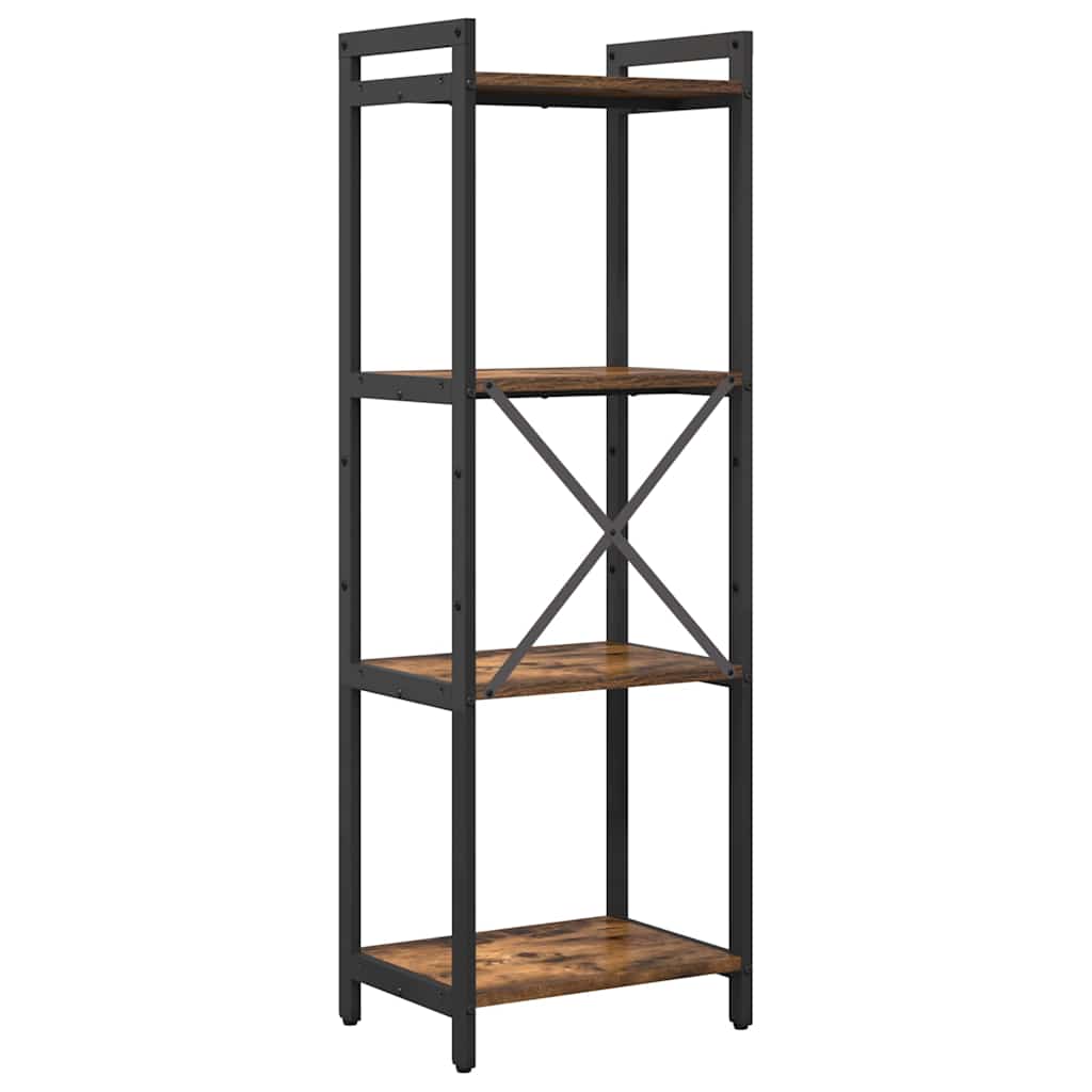 vidaXL Bookshelf 40 x 30 x 119 cm Engineered Wood Smoked Oak 6