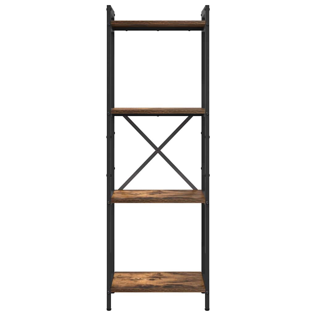 vidaXL Bookshelf 40 x 30 x 119 cm Engineered Wood Smoked Oak 2