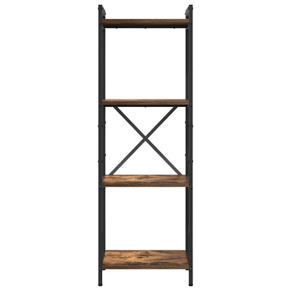 vidaXL Bookshelf 40 x 30 x 119 cm Engineered Wood Smoked Oak 2
