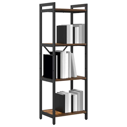 vidaXL Bookshelf 40 x 30 x 119 cm Engineered Wood Smoked Oak 3