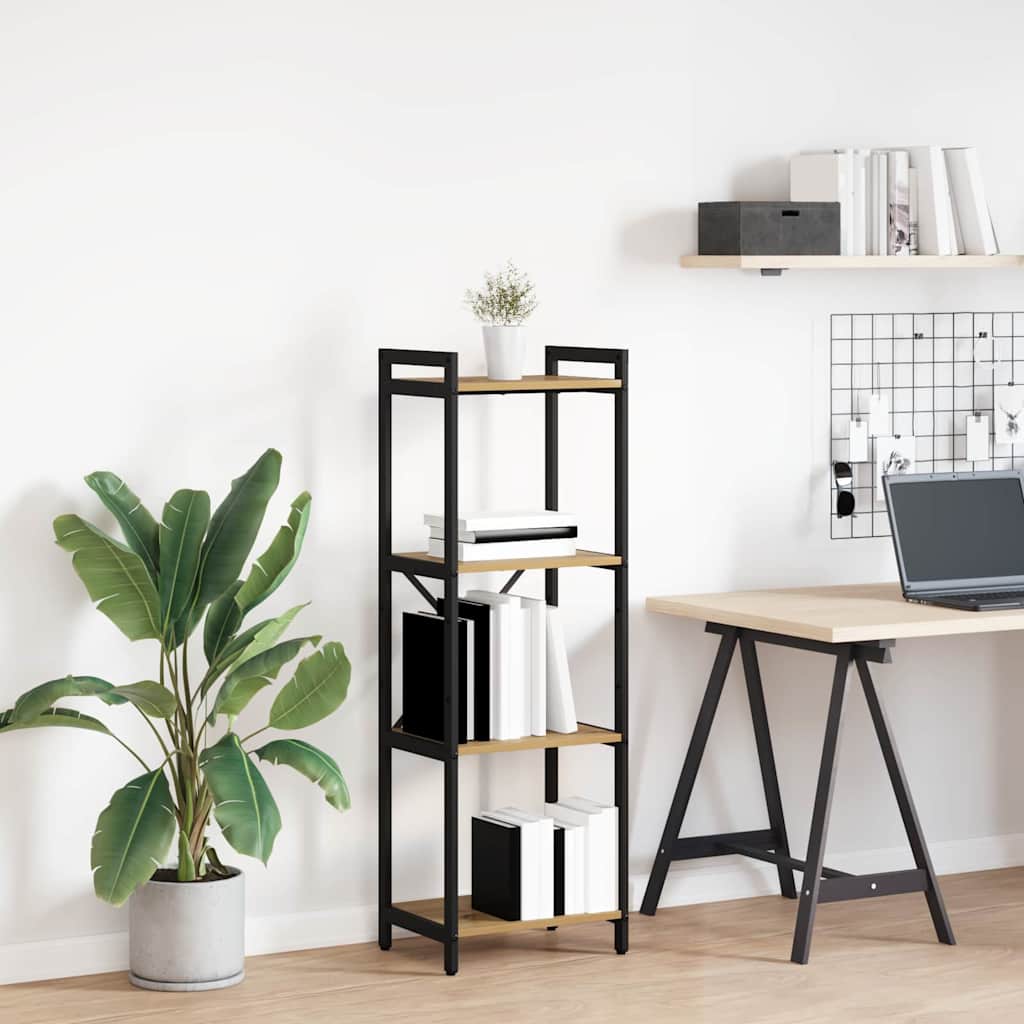 vidaXL Bookshelf 40 x 30 x 119 cm Engineered Wood Artisan Oak 1