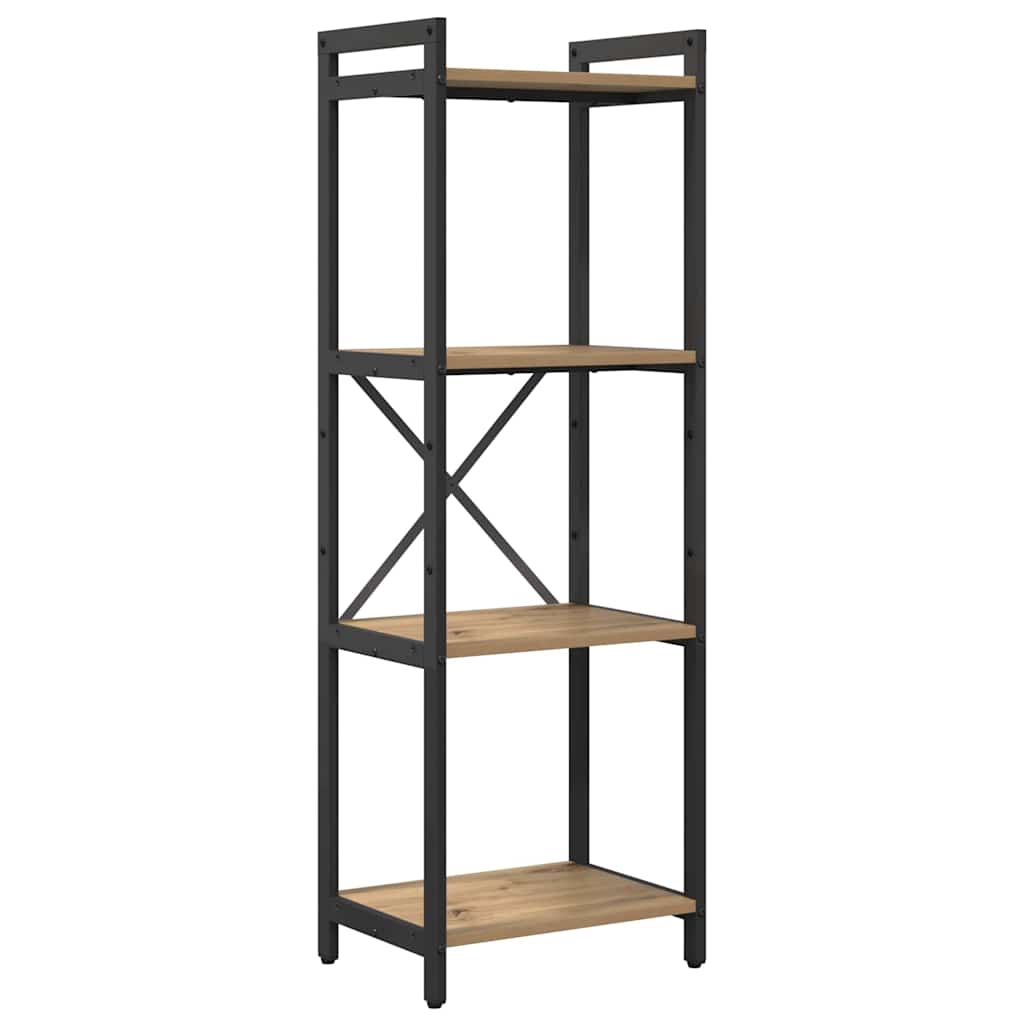vidaXL Bookshelf 40 x 30 x 119 cm Engineered Wood Artisan Oak 2