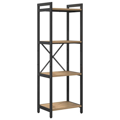 vidaXL Bookshelf 40 x 30 x 119 cm Engineered Wood Artisan Oak 2