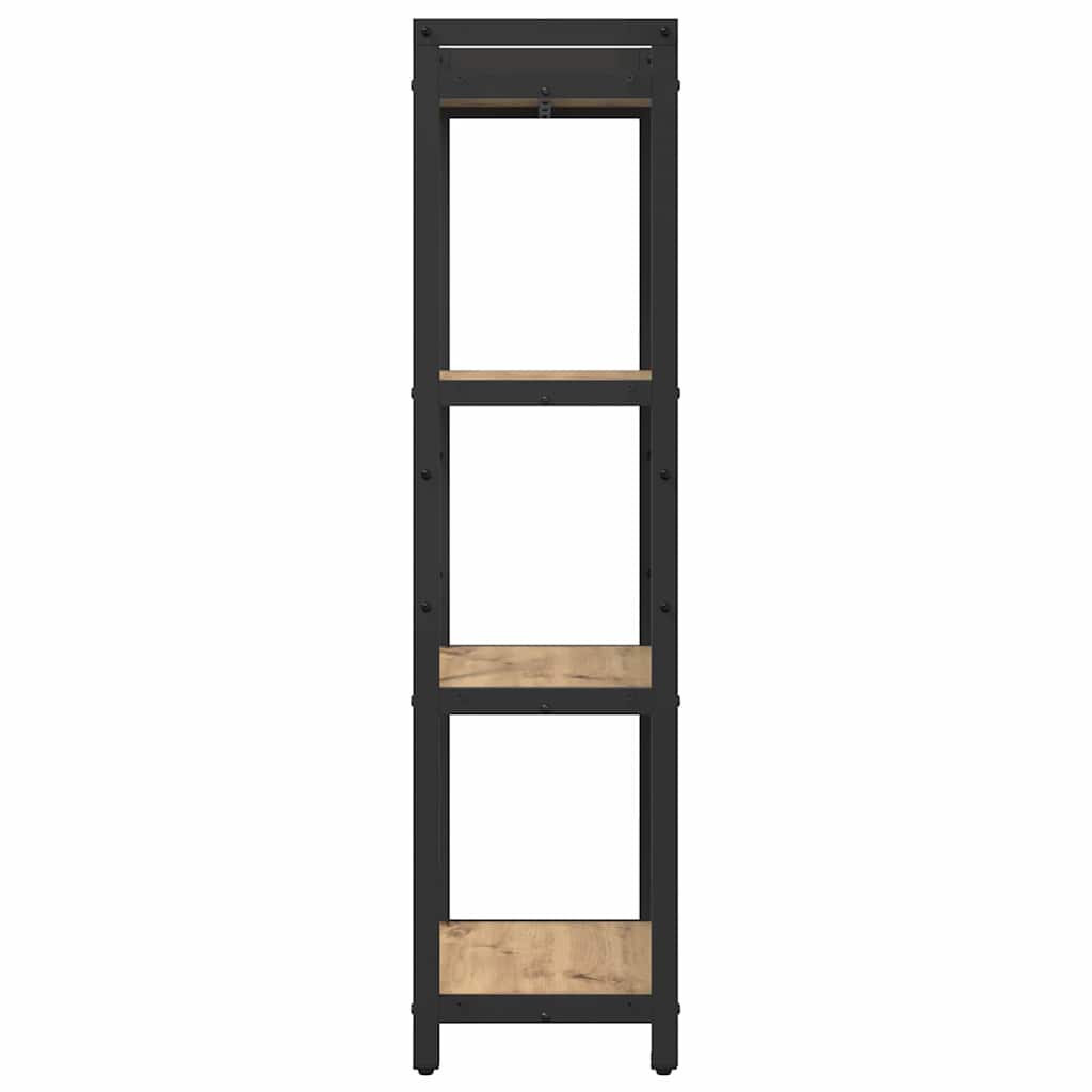 vidaXL Bookshelf 40 x 30 x 119 cm Engineered Wood Artisan Oak 6