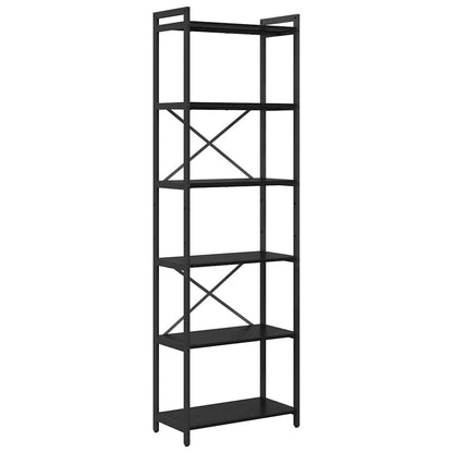Bookshelf 60 x 30 x 85 cm Engineered Wood Width 60 cm Black oak 188 cm