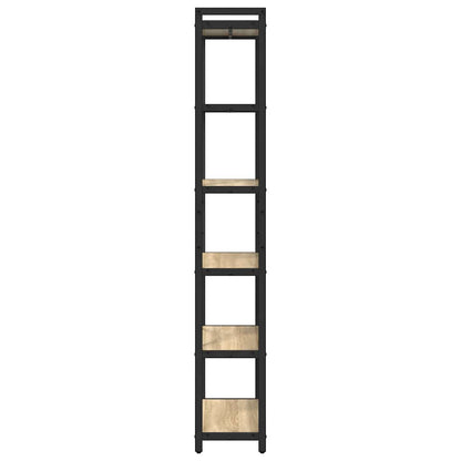 vidaXL Bookshelf 60 x 30 x 189.5 cm Engineered Wood Sonoma Oak 6