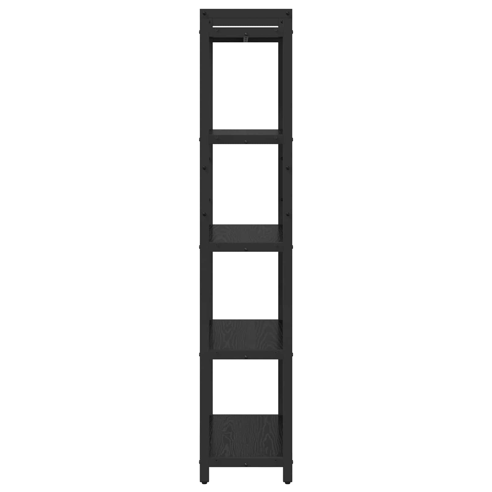 vidaXL Bookshelf 60 x 30 x 155 cm Engineered Wood Black Oak 4