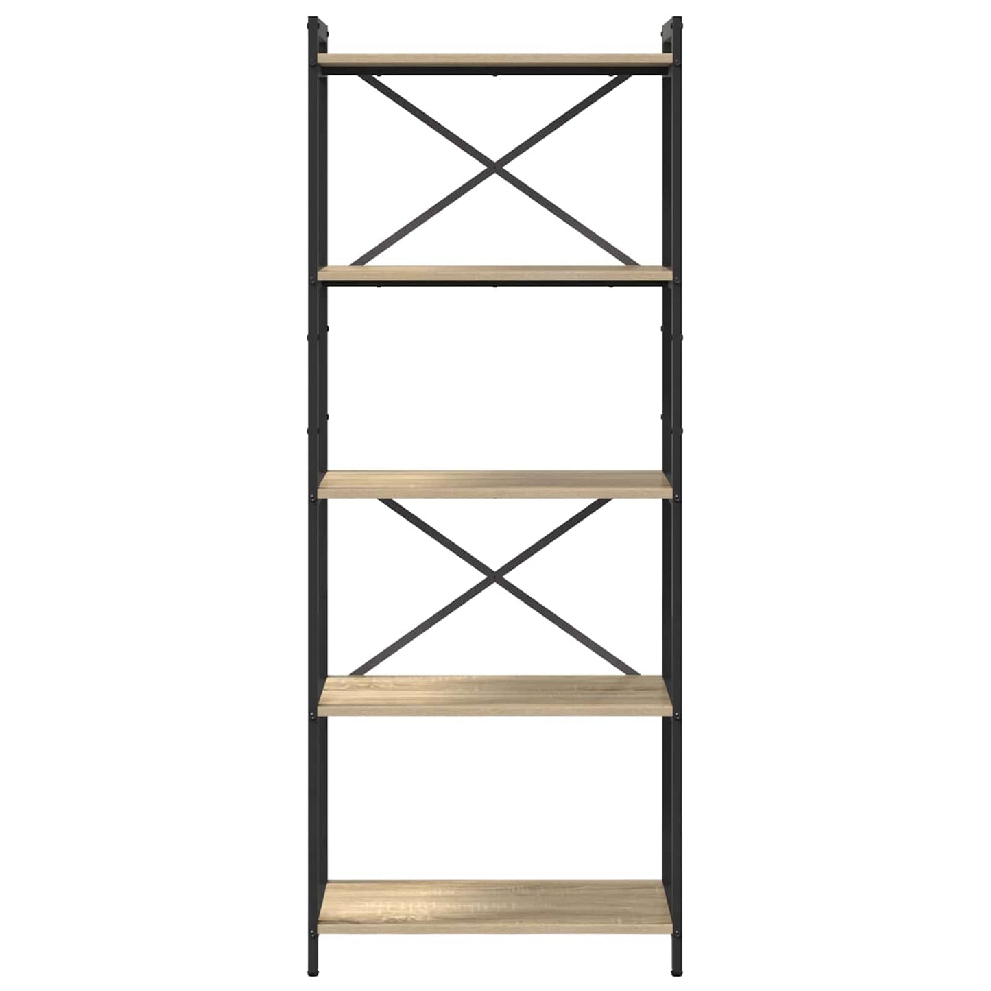 vidaXL Bookshelf 60 x 30 x 155 cm Engineered Wood Sonoma Oak 3