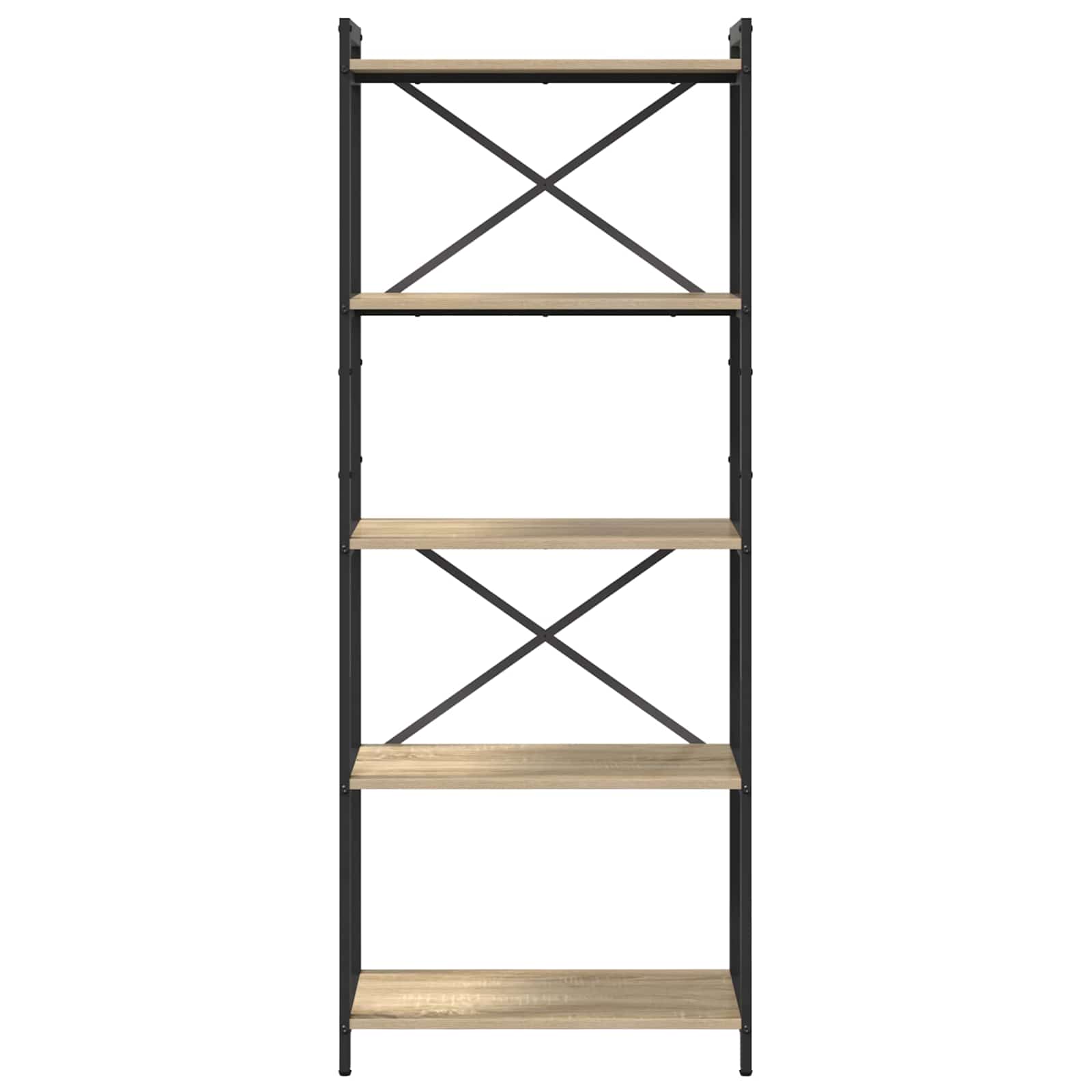 vidaXL Bookshelf 60 x 30 x 155 cm Engineered Wood Sonoma Oak 3