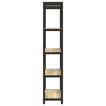 vidaXL Bookshelf 60 x 30 x 155 cm Engineered Wood Sonoma Oak 4