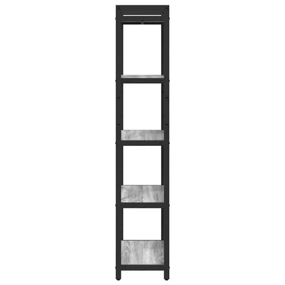 vidaXL Bookshelf 60 x 30 x 155 cm Engineered Wood Grey sonoma 6