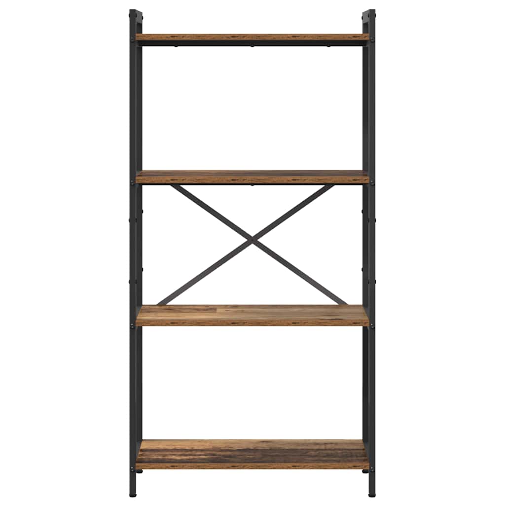 vidaXL Bookshelf 60 x 30 x 120 cm Engineered Wood Old wood 5