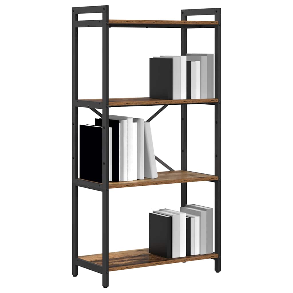 vidaXL Bookshelf 60 x 30 x 120 cm Engineered Wood Old wood 3