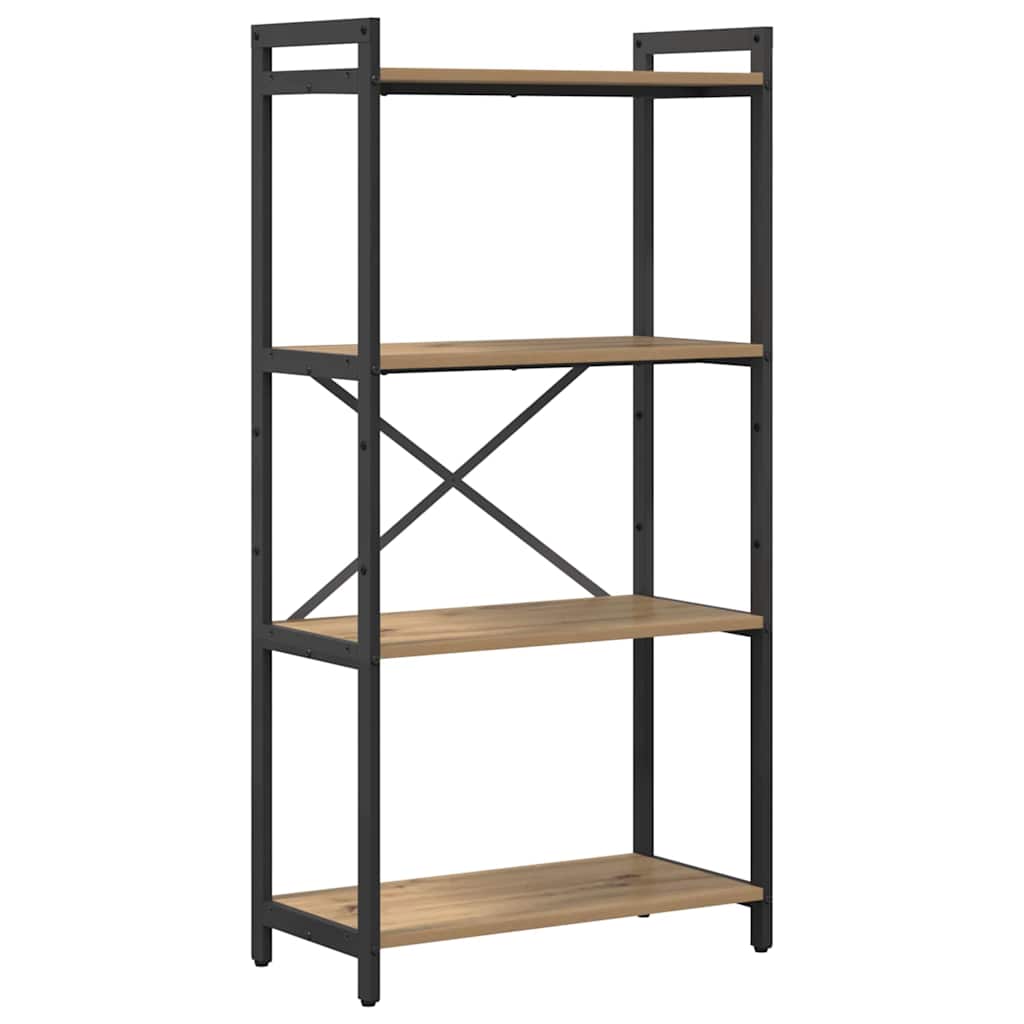 vidaXL Bookshelf 60 x 30 x 120 cm Engineered Wood Artisan Oak 2