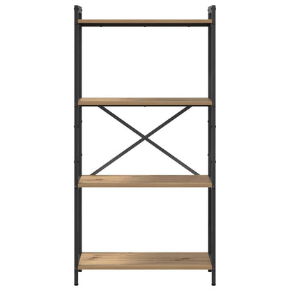 vidaXL Bookshelf 60 x 30 x 120 cm Engineered Wood Artisan Oak 5