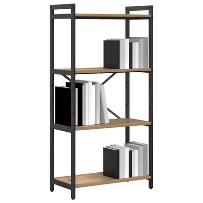 vidaXL Bookshelf 60 x 30 x 120 cm Engineered Wood Artisan Oak 3