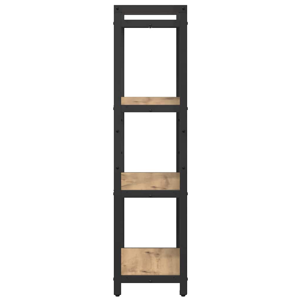 vidaXL Bookshelf 60 x 30 x 120 cm Engineered Wood Artisan Oak 6
