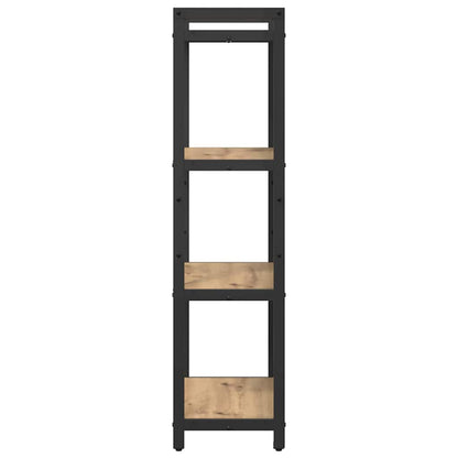 vidaXL Bookshelf 60 x 30 x 120 cm Engineered Wood Artisan Oak 6