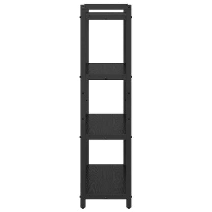 vidaXL Bookshelf 80 x 30 x 120 cm Engineered Wood Black Oak 6