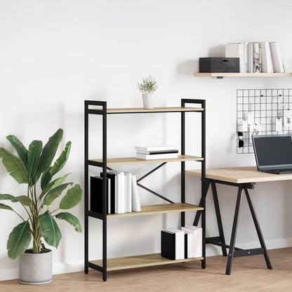 vidaXL Bookshelf 80 x 30 x 120 cm Engineered Wood Sonoma Oak 1