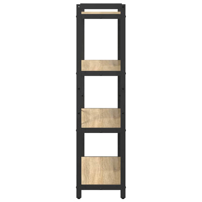 vidaXL Bookshelf 80 x 30 x 120 cm Engineered Wood Sonoma Oak 6