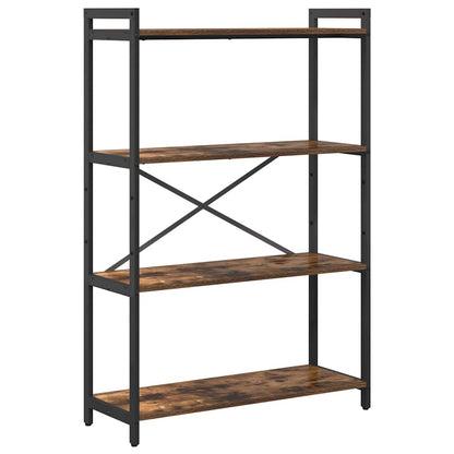 vidaXL Bookshelf 80 x 30 x 120 cm Engineered Wood Smoked Oak 2