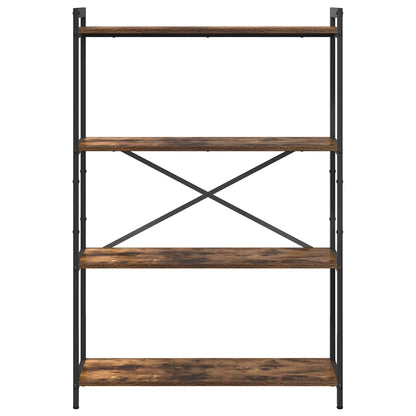 vidaXL Bookshelf 80 x 30 x 120 cm Engineered Wood Smoked Oak 5