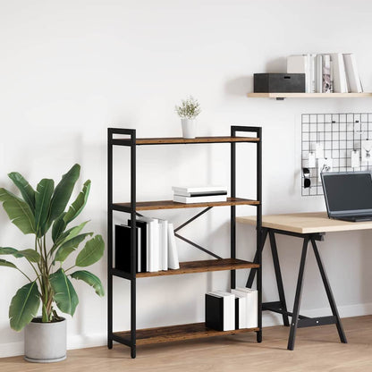 vidaXL Bookshelf 80 x 30 x 120 cm Engineered Wood Old wood 1