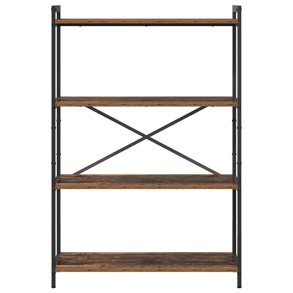 vidaXL Bookshelf 80 x 30 x 120 cm Engineered Wood Old wood 5
