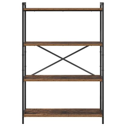 vidaXL Bookshelf 80 x 30 x 120 cm Engineered Wood Old wood 5