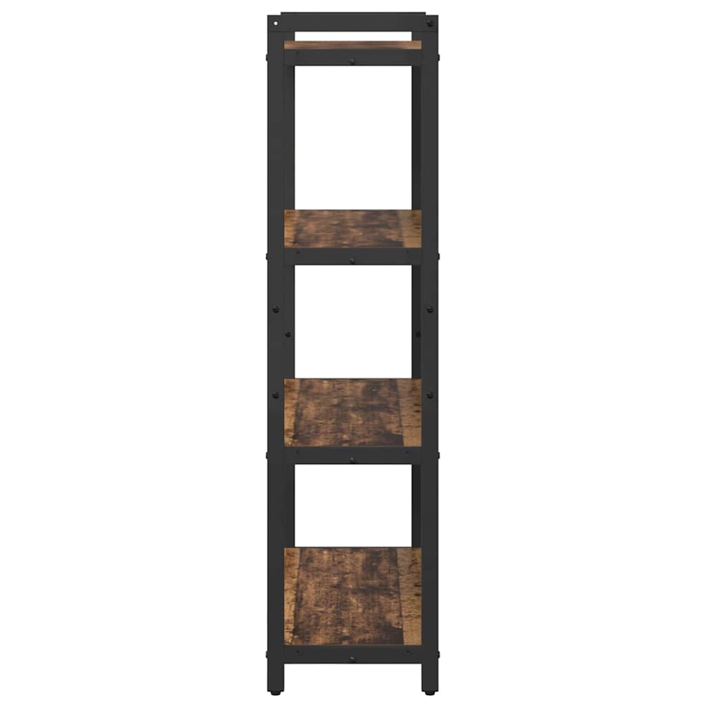vidaXL Bookshelf 80 x 30 x 120 cm Engineered Wood Old wood 6