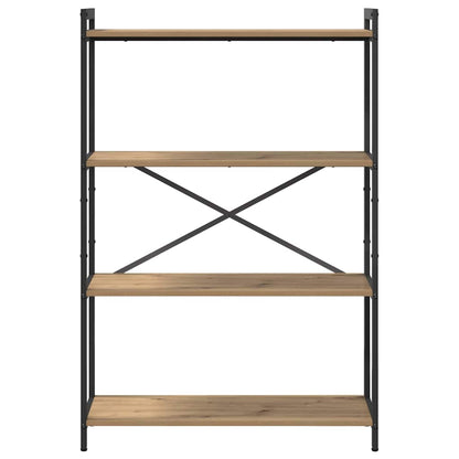 vidaXL Bookshelf 80 x 30 x 120 cm Engineered Wood Artisan Oak 5