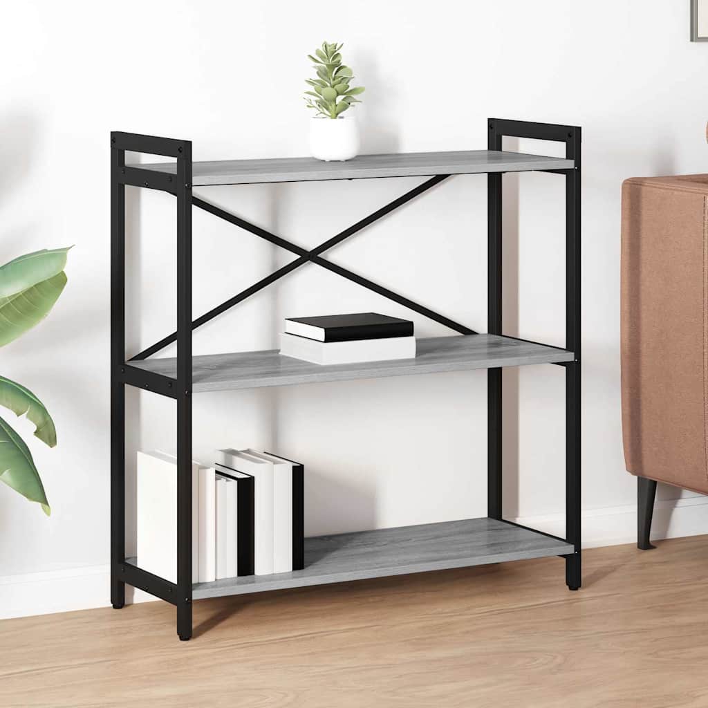vidaXL Bookshelf 80 x 30 x 85 cm Engineered Wood Height 83 cm