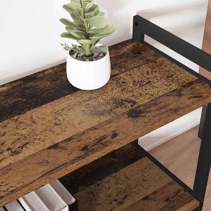 vidaXL Bookshelf 80 x 30 x 85 cm Engineered Wood Old wood 4