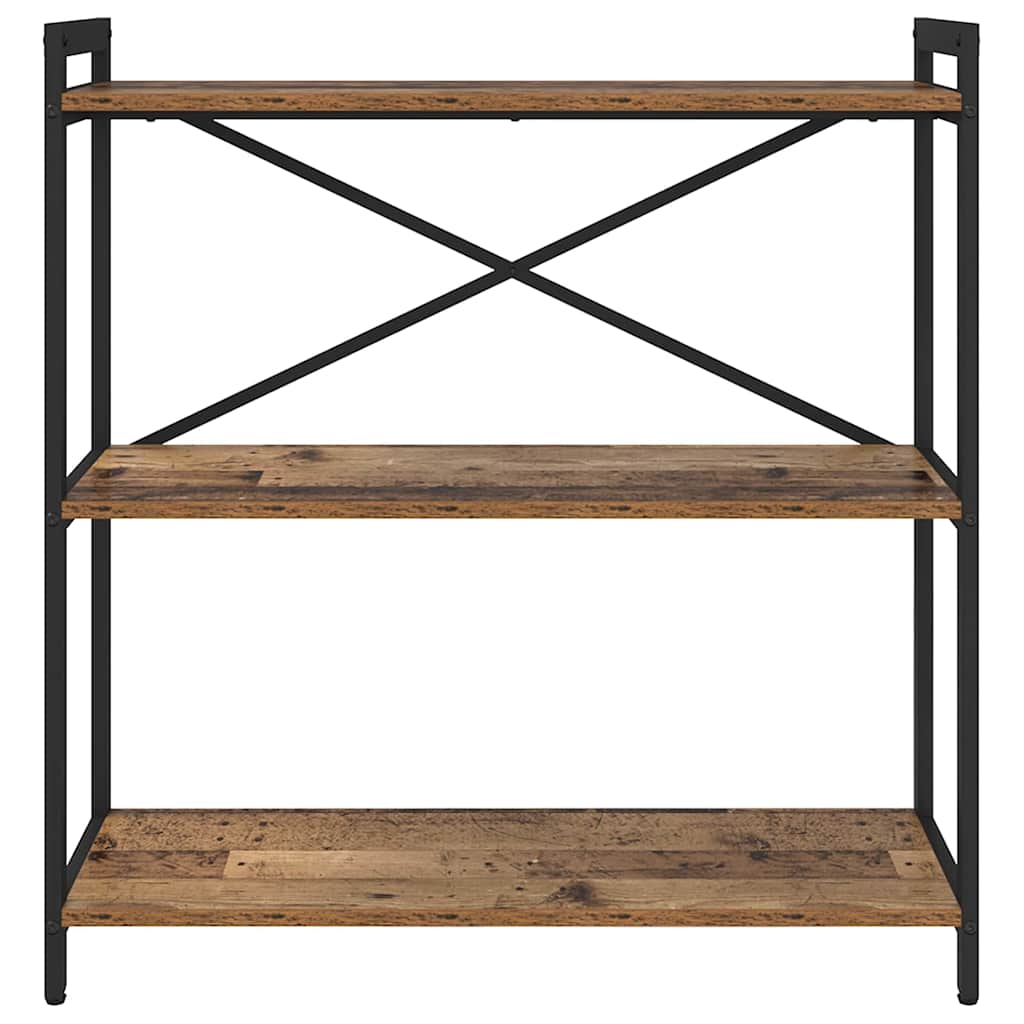 vidaXL Bookshelf 80 x 30 x 85 cm Engineered Wood Old wood 5