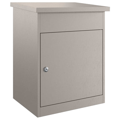 Parcel Drop Box with Storage 47.5 x 38 x 59 cm Steel Weathering steel
