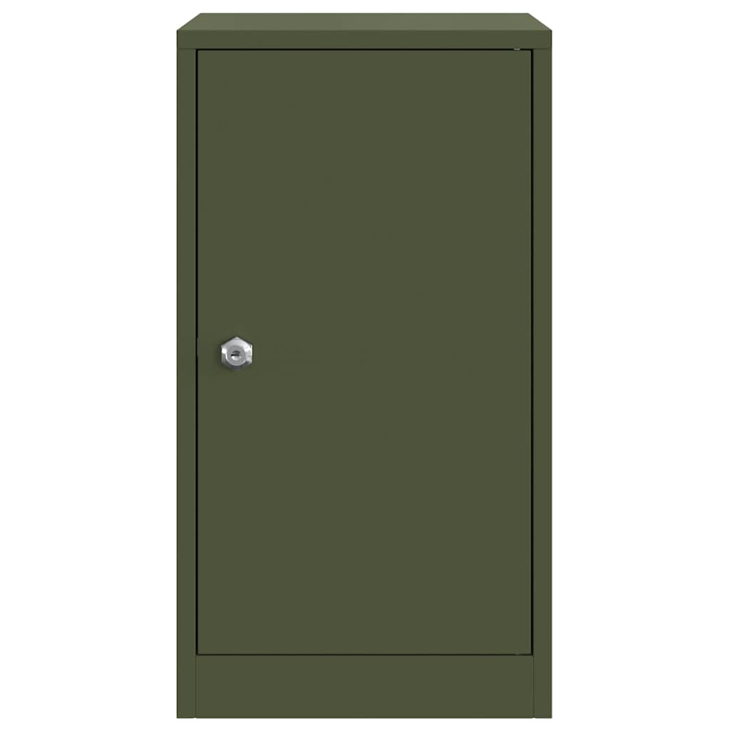 vidaXL Mailbox with Storage Olive green 30 x 20 x 55 cm Steel 5