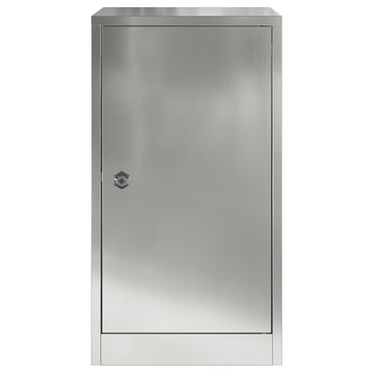vidaXL Mailbox with Storage Black 30 x 20 x 55 cm Galvanised Steel 5