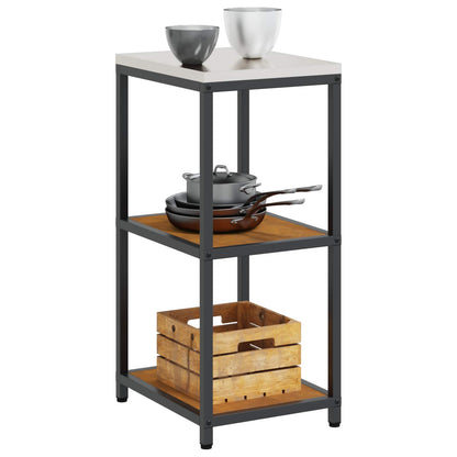 vidaXL Kitchen Shelving Unit HATTEM Rusty 40 x 50 x 92 cm Steel 3