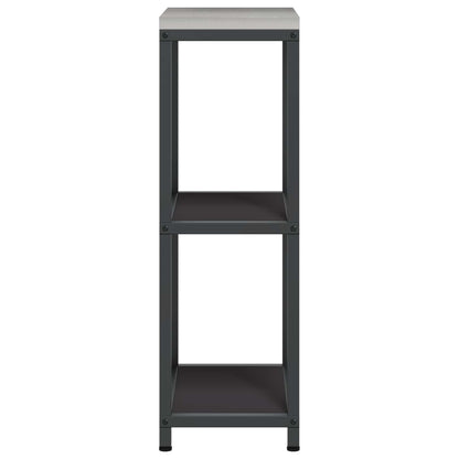 vidaXL Kitchen Shelving Unit HATTEM Black 30 x 50 x 92 cm Steel 6