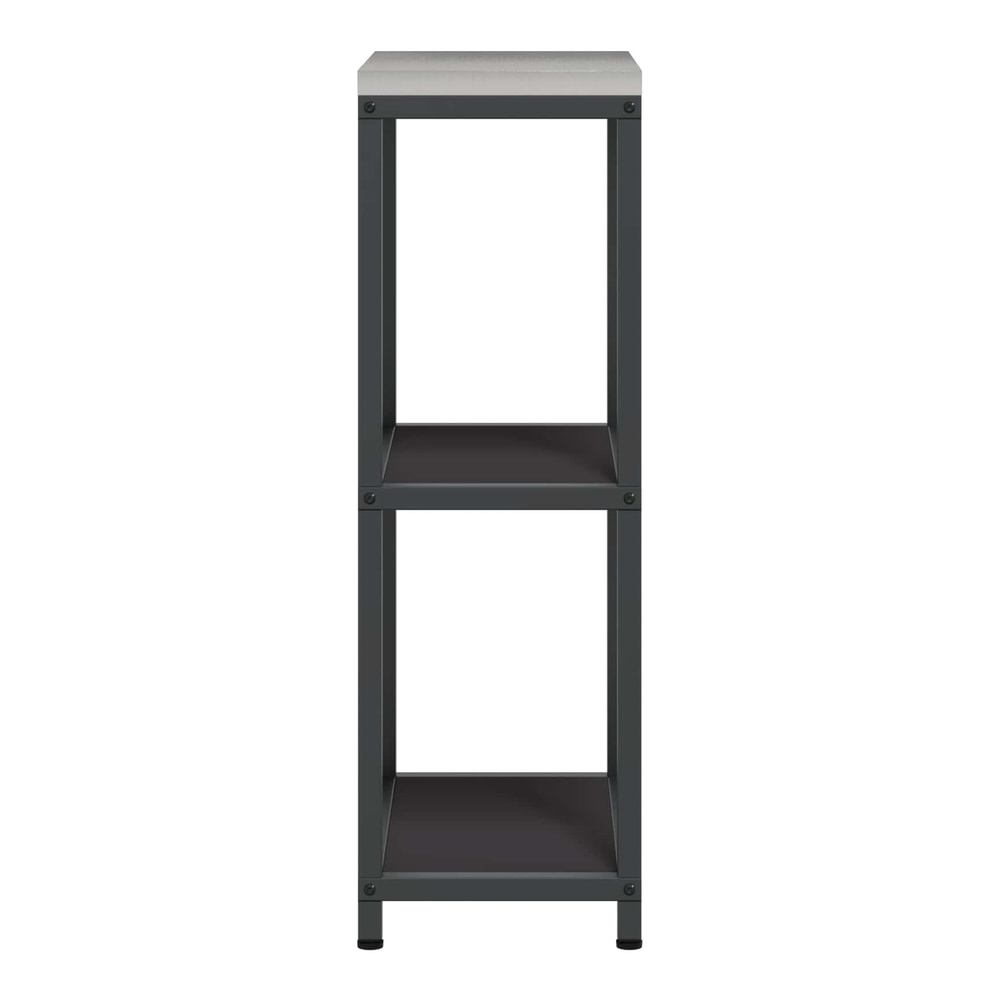 Kitchen Shelving Unit HATTEM 30 x 50 x 92 cm Steel Kitchen Storage Shelf Black